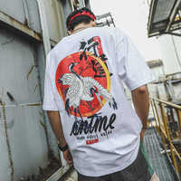 Bawełna fajna ponadgabarytowa koszulka gotycka główna ulica Hip Hop koszulka męska damska letnia bluzka Harajuku luźna diabeł Tshirt Streetwear 3